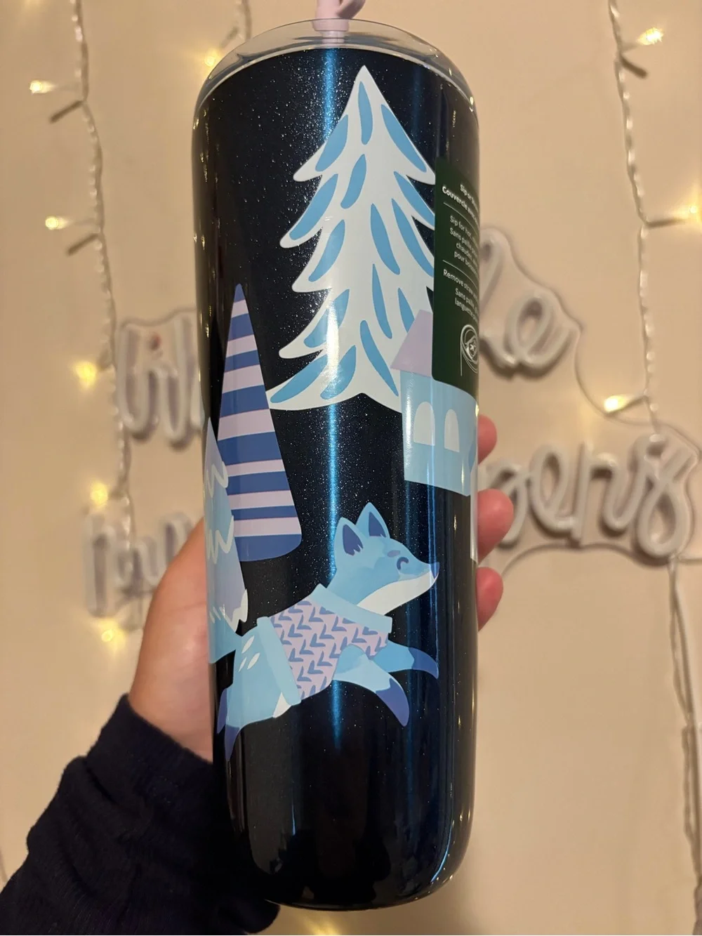 NWT 2025 holiday Artic fox hot/cold Starbucks insulated tumbler